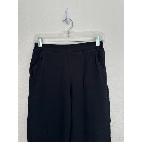 COS Women's Jogger Pants Pull On Rayon Elastic Waistband Black Size 4 Minimalist - Picture 3 of 8